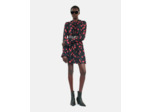 Robe courte avec imprimé cerise black - red