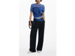 T-Shirt À Manches Courtes En Tricot – Femme