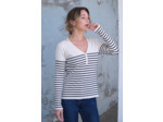 Pull femme avec col V Flavie