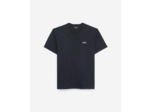 Tshirt Manche Courte Avec Patch En Cuir navy