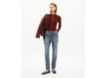Cardigan à zip en laine mélangée bordeaux red brique