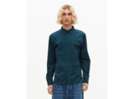 Chemise à petits carreaux marine et verte bleu