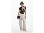 T-Shirt À Manches Courtes En Maille – Femme
