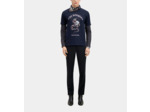 T-Shirt Manches Courtes Avec Print Snake washed navy