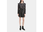 Robe Courte A Manches Longues black / pink