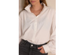Blouse à col montant en 100% coton SIA