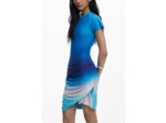 Robe À Manches Courtes En Maille – Femme