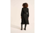 Robe longue à nouer à la taille avec manches longues