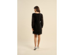 Robe courte en velours dévoré