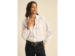 Chemise large à broderies