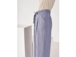 Pantalon large en lin blue jean