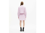 Mini jupe a taille elastique pink black