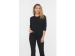 Pull basique esprit «liquette» col rond en coton bio