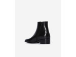Bottines en cuir avec zip interieur black