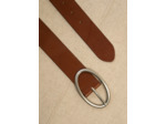 Ceinture à boucle argentée