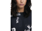 Robe À Manches Longues En Tissu – Femme
