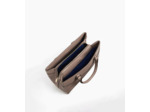 Grand sac à main Romy en cuir grainé et lisse