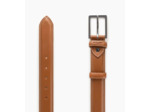 Ceinture homme avec boucle carrée Martin en cuir lisse