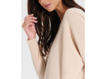 Pull Penseeboat Beige Chiné en Polyester