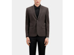 Veste De Costume Classique Motif Pied De Poule brown / black