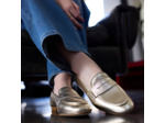 Mocassins Femme Hirika Dorée