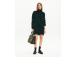 Robe courte en laine verte green