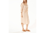 Robe rayures orangees
