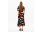 Robe longue imprimé fleuri noire black
