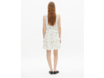 Robe courte à volants imprimé fleuri blanc white