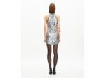 Robe courte en sequins silver silver