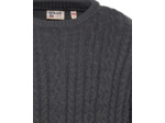 Pull col rond en maille torsadée