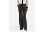 Pantalon large detail bande satin black