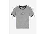 T-shirt manches courtes avec print grey melange