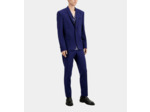 Veste De Costume Bleu Vif En Laine dark blue