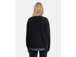 Sweat avec print devant black washed