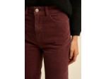 Pantalon en velours à coupe droite