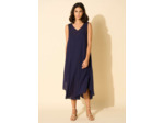 Robe midi à col V