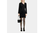 Robe Courte Noire En Crêpe Avec Zip black