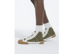 Baskets Montantes En Canvas Avec Empiecements Cuir