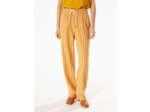 Pantalon large rayures corail