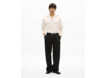 Chemise a col marin et poches ecru