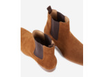 Bottines chelsea en cuir suède marrons brown