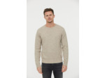 Pull en laine col rond effet moucheté