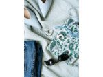 Trousse matelassée imprimée