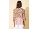 Blouse imprimée à volants