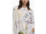 Chemise À Manches Longues En Tissu – Femme