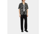 Chemise Imprimée Manches Courtes black white