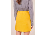 Jupe Janice Jaune en Viscose