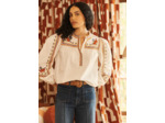 Blouse à broderies