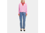 Cardigan Boutonne A Torsades pink